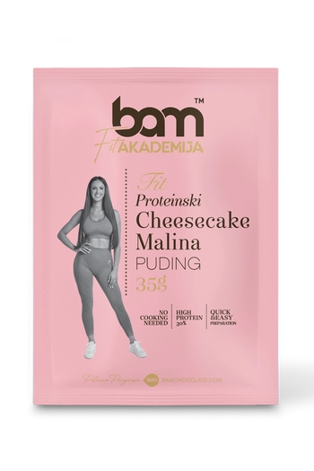 proteinski puding cheesecake malina s sladilom